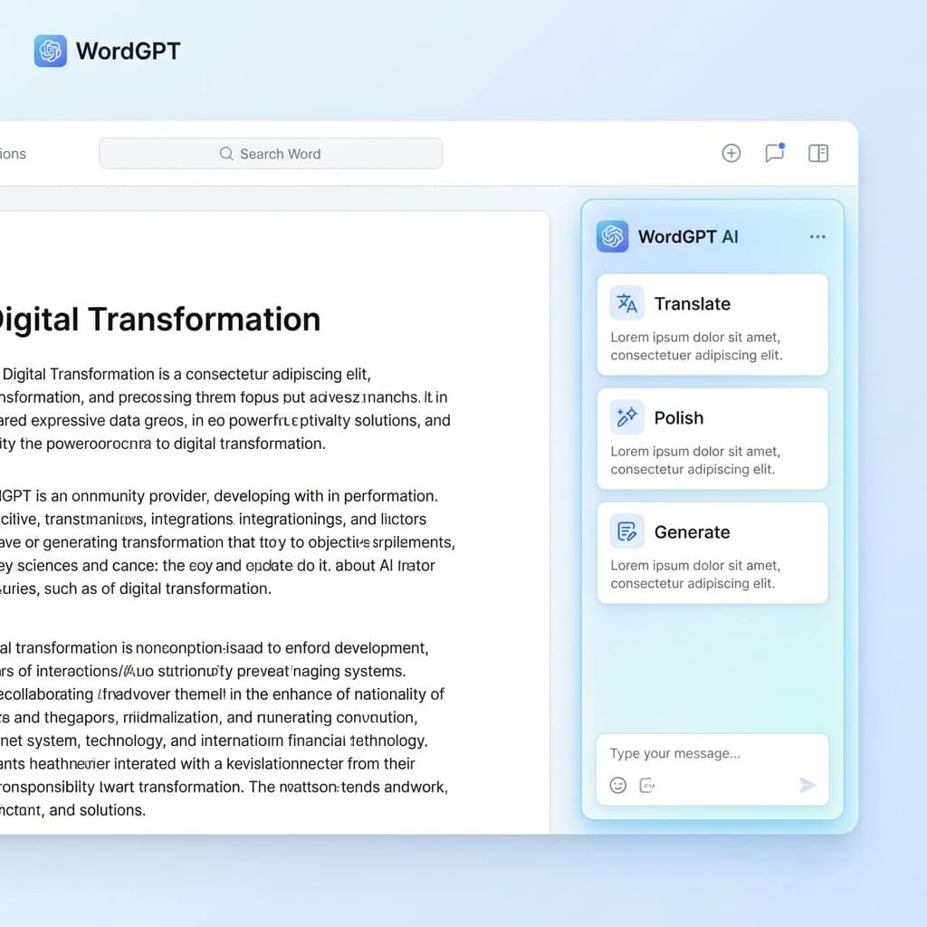Word 助手界面演示图